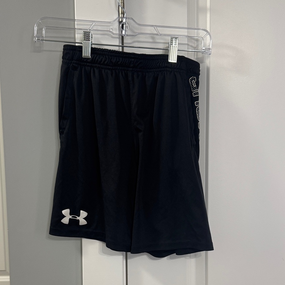Under Armour Black Shorts with White Logo
